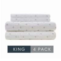 HD Designs 300 Thread Count Sheet Set King - 4 Pack Leaves Perspective: Main