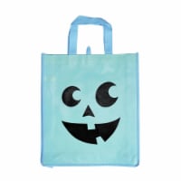 Holiday Home Blue Jack O Lantern Halloween Trick or Treat Bag