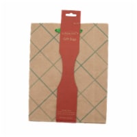 Holiday Home® Assorted Kraft Gift Bags - Mushroom/Green Plaid Perspective: Main