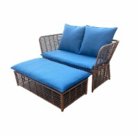 HD Designs Outdoors Gisele Wicker Loveseat Set Perspective: Main