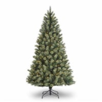 Holiday Home 7' Nevada Outswept Pine Christmas Decor - Clear Lights Perspective: Main