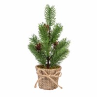Holiday Home Burlap Pot Tree Christmas Décor
