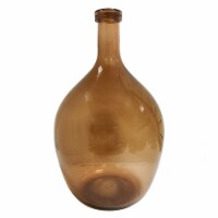 HD Designs Glass Vase- Amber