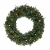Holiday Home 24" Christmas LED Hartwick Pine Wreath Holiday Décor