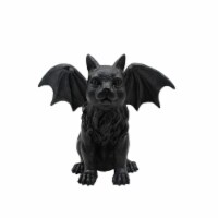 Holiday Home 8.6" Black Cat with Wings Statue Halloween Décor Perspective: Main