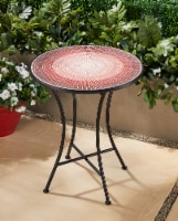 HD Designs Outdoors Red Tile Bistro Table