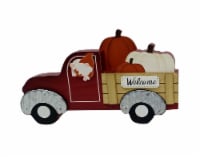 Holiday Home Harvest Table Top Welcome Red Truck Fall Décor Perspective: Main