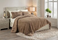 HD Designs Fur Comforter Set - Tan Perspective: Main