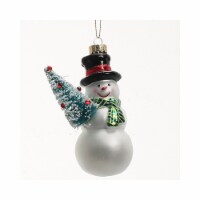 Holiday Home Snowman with Christmas Tree Ornament Christmas Décor