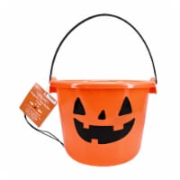 Holiday Home Orange Color Changing Jack O Lantern Treat Halloween Bucket