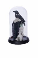 Holiday Home LED Raven on Magic Book with Glass Cover Halloween Decor Perspective: Main