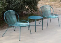 HD Designs Outdoors Patio Furniture Manon String Wicker Bistro Set Perspective: Main