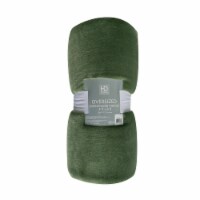 HD Designs Oversized Throw Blanket - Solid Green Perspective: Main