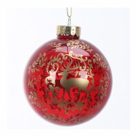 Holiday Home Christmas Ball Christmas Ornament Holiday Décor - Red and Gold