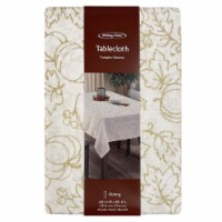 Holiday Home® 60x84 Oblong Pumpkin Shimmer Fall Autumn Tablecloth Decor Perspective: Main