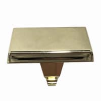 Holiday Home Metal Flat Top Stocking Holder - Polished Gold Perspective: Main