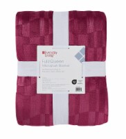 Everyday Living Full / Queen Microplush Blanket - Burgundy Perspective: Main