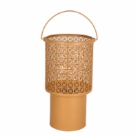HD Designs Outdoors Yellow Metal Lantern