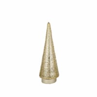 Holiday Home 12" LED Glass Christmas Tree Decor - Gold Perspective: Main