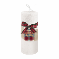 HD Designs Three Layer Wax Pillar Candle - Ivory
