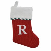 Holiday Home Mini Stocking Red Knit R Christmas Décor