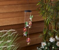 HD Designs Outdoors Solar Hummingbird Mobile with Bells