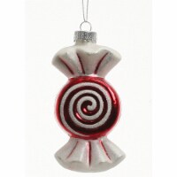 Holiday Home Candy Christmas Ornament Holiday Decor - Red and White Perspective: Main