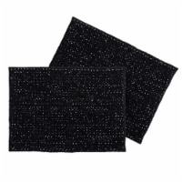 Everyday Living® Polyester Noodle Bathmats - 2 Pack - Jet Black Perspective: Main