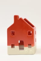 Holiday Home Harvest Orange Dolomite House Thanksgiving Table Decor Perspective: Main