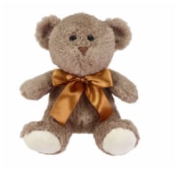 Holiday Home Glitter Christmas Brown Bear Plush