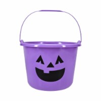 Holiday Home Jack O Lantern Purple Halloween Treat Bucket