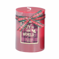 HD Designs Three Layer Wax Pillar Candle - Red