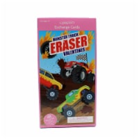 Holiday Home® Valentines Exchange Cards With Erasers - Monster Truck Perspective: Main
