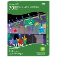 Holiday Home® 70 ct White Wire LED Star Christmas Lights - Multi Perspective: Main