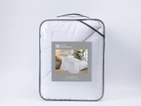 HD Designs Dunaway Collection Waffle Comforter Set - White Perspective: Main