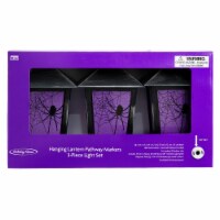 Holiday Home Halloween Purple LED Pathway Lanterns - Set of 3 Perspective: Main