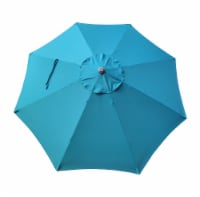 HD Designs Outdoors Market Umbrella - Teal Perspective: Main