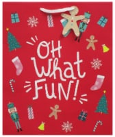 Holiday Home Oh What Fun Large Christmas Gift Bag