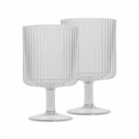 HD Designs Outdoors Poly Pro Ribbed Wine Goblet - White Perspective: Main