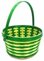 Holiday Home Easter Basket Two Tone Bamboo - Green Perspective: Main