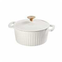 Dash of That Essentials 3 qt Fluted Dutch Oven - White