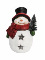 Holiday Home® Christmas LED Snowman with Tree Holiday Décor Perspective: Main