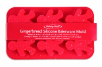 Holiday Home Gingerbread Silicone Bakeware Mold - Red