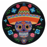 Holiday Home Day of the Dead Melamine Round Platter Perspective: Main