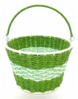 Holiday Home® Easter Two Tone Rope Basket - Green Perspective: Main