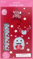 Holiday Home Valentine's Day Exchange Cards Monster with Pencils Perspective: Main