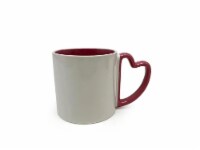 Holiday Home White Valentine's Mug Perspective: Main