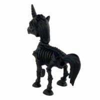 Holiday Home 6.75" Black Unicorn Skeleton Halloween Decor Perspective: Main