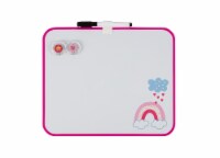 Office Works Pink Rainbow Dry Erase Board