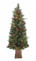 Holiday Home Bethel Park Potted Tree with Clear Lights Perspective: Main